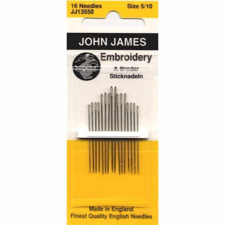 John James Embroidery Needles Size 10