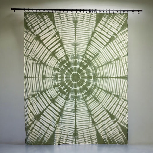 Zebra panel 240 x 192 cm (95x76") - Olive Green